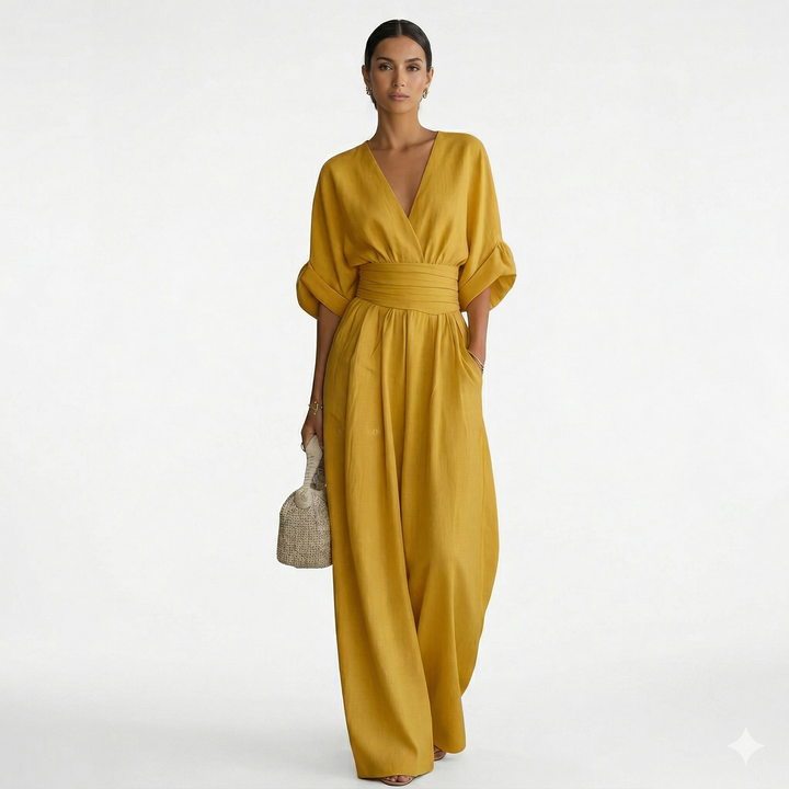 Cheska™ | Elegantní overal s lehkým splýváním