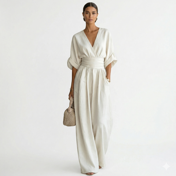 Cheska™ | Elegantní overal s lehkým splýváním