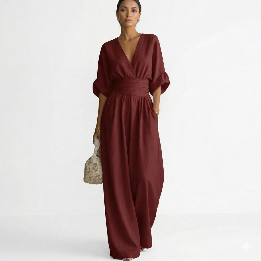 Cheska™ | Elegantní overal s lehkým splýváním