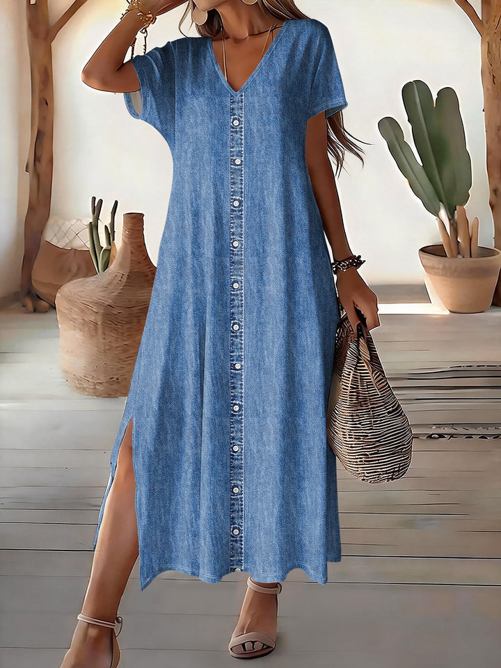Helen™ | Stylové retro šaty z denimu