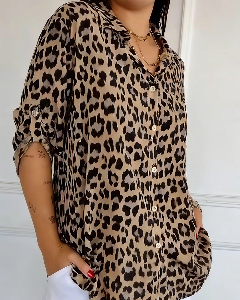 Susan | Módní blůzy s leopardím potiskem