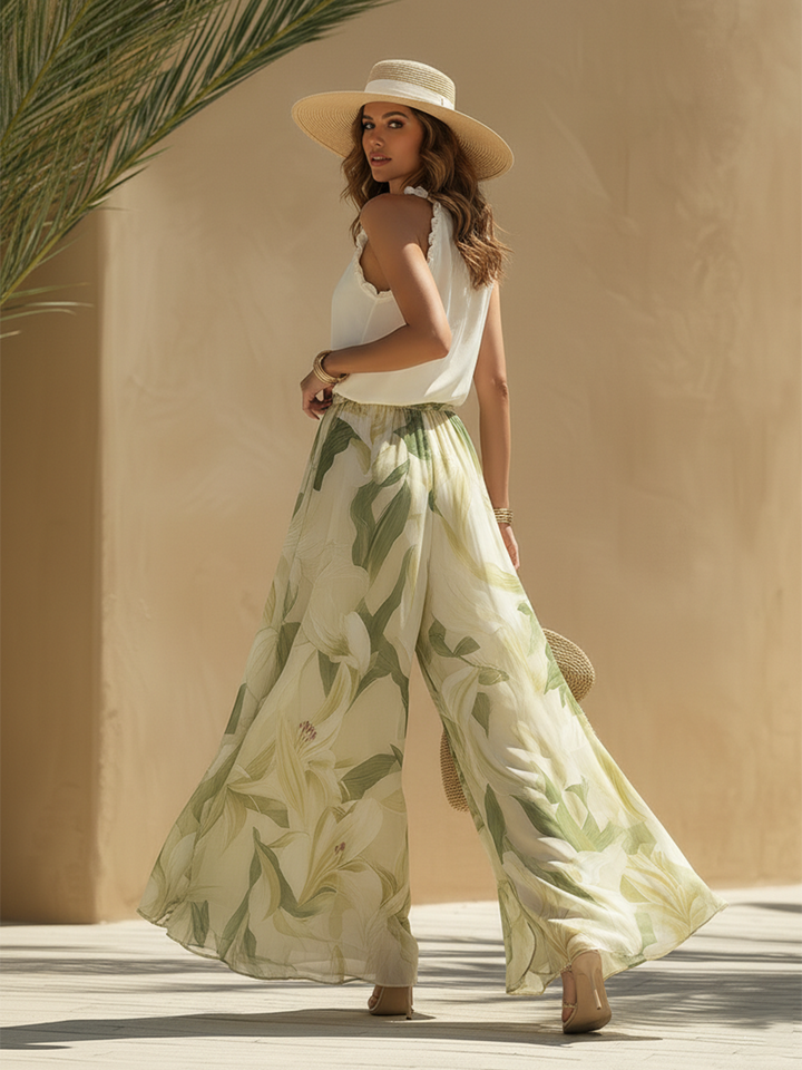 Lysandra™ | Elegantní letní set s halter topem a kalhotami