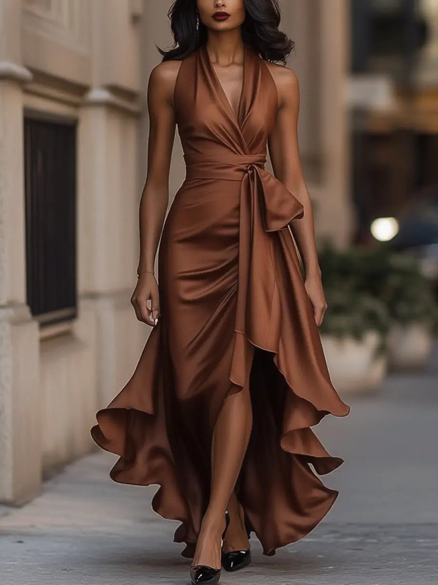 Audrey™ | Elegantní halter večerní šaty