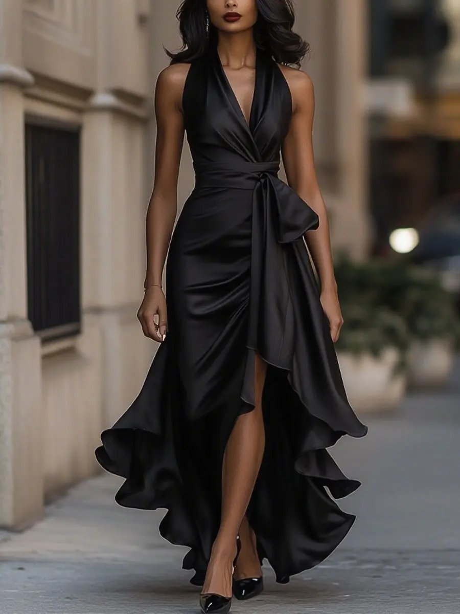 Audrey™ | Elegantní halter večerní šaty