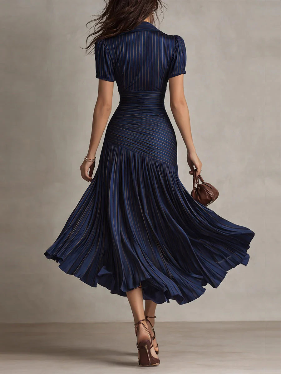Elena™ | Vintage Elegantní Chiffon Maxi Šaty