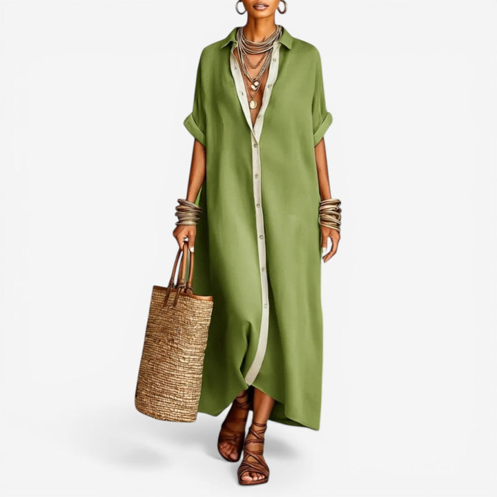 Noelle™ | Lehký elegantní set s širokými nohavicemi