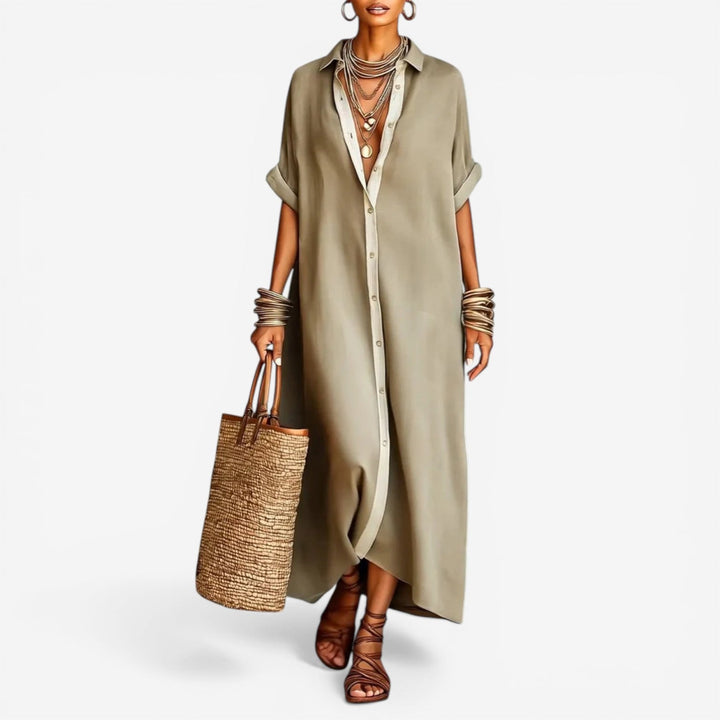 Noelle™ | Lehký elegantní set s širokými nohavicemi