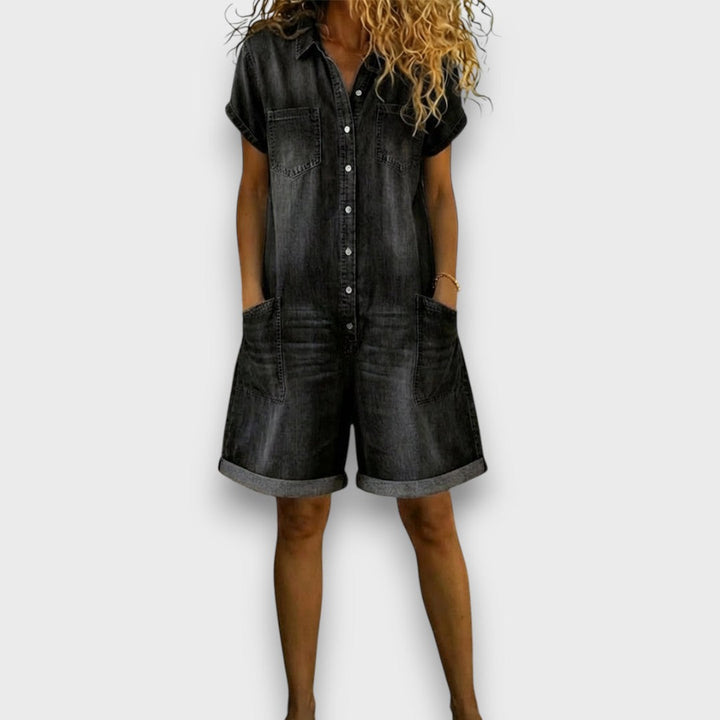 Joan | Vintage kratke hlače s denim izgledom